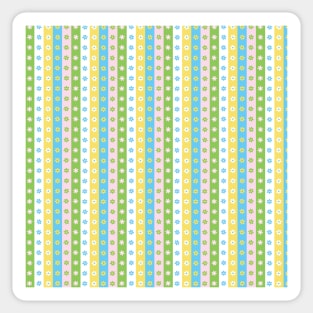 RETRO STRIPE FLORALS Sticker